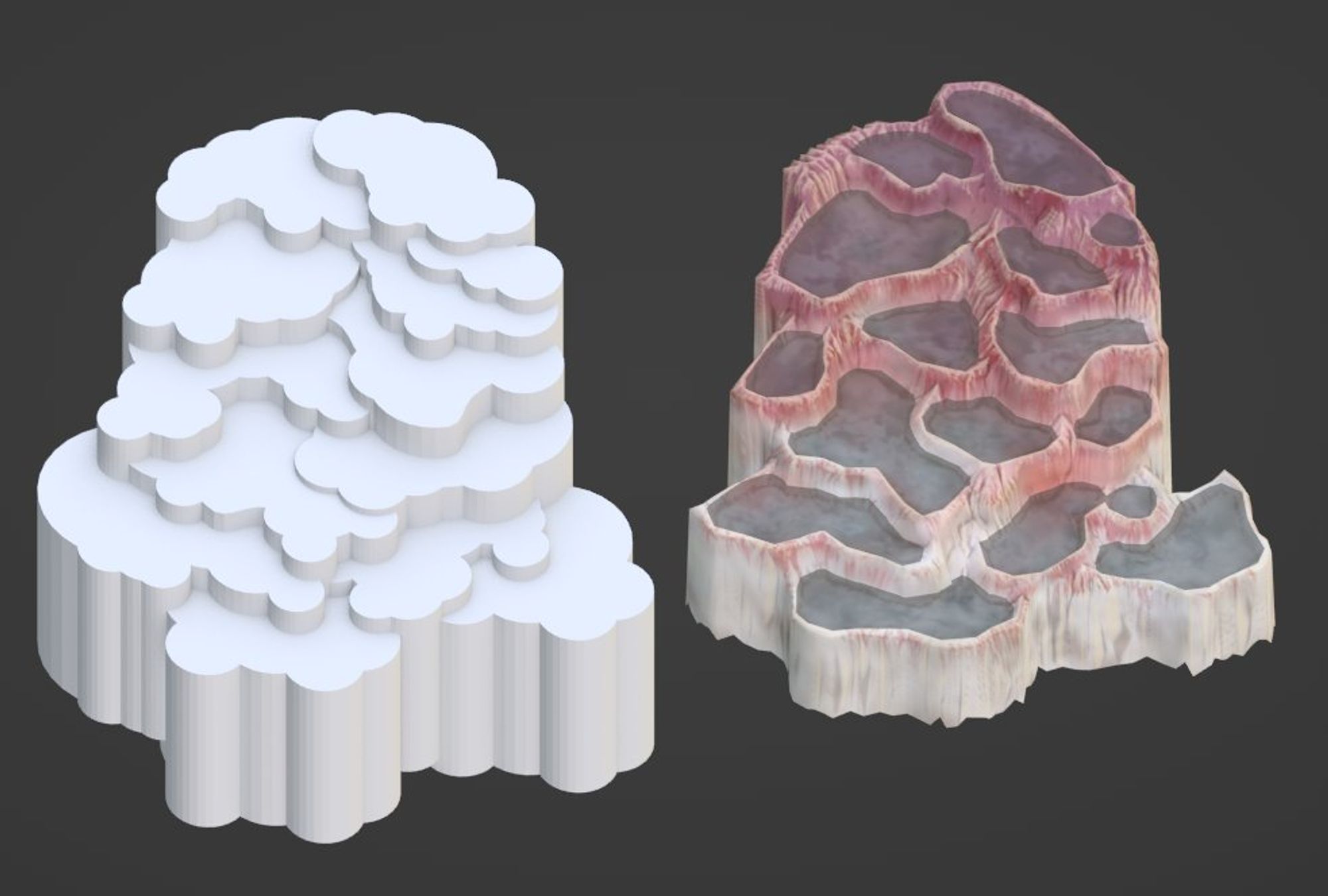 Blockout compared to final model